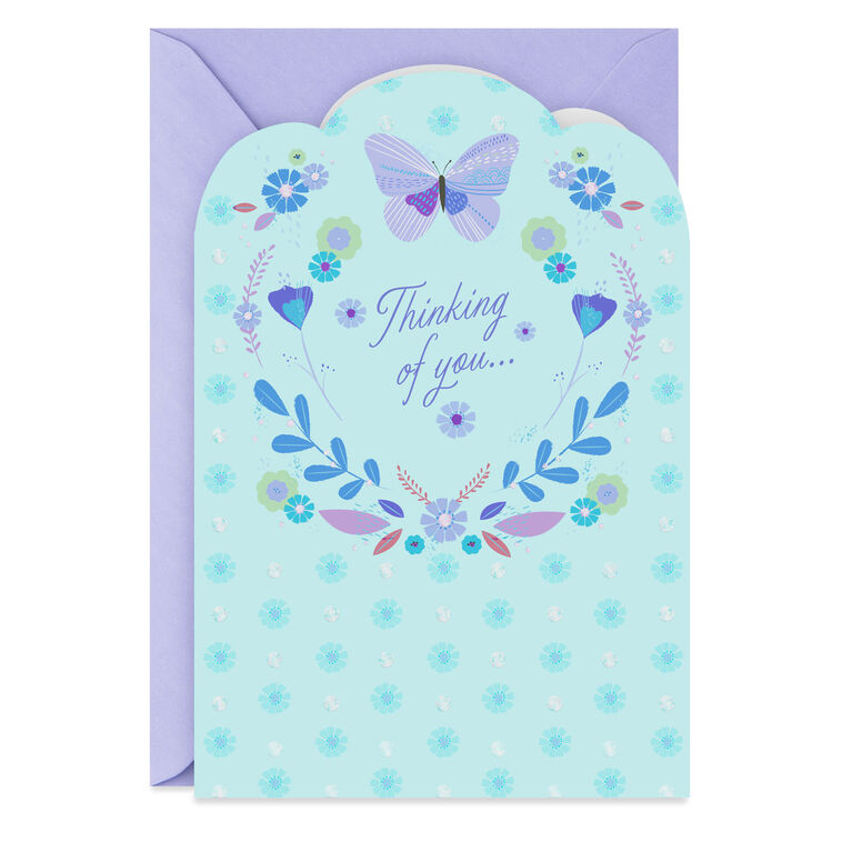 Peace and Love Religious Sympathy Card, , large image number 1