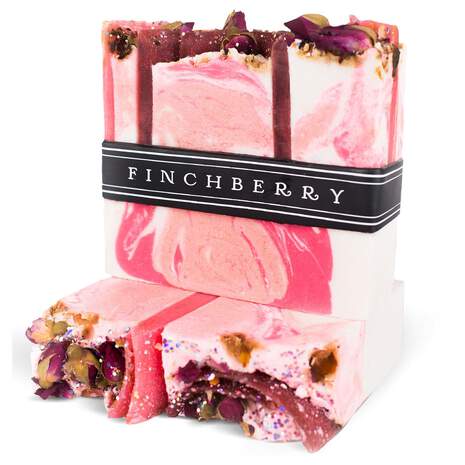 Rosey Posey Handcrafted Finchberry Soap, 4.5 oz., , large