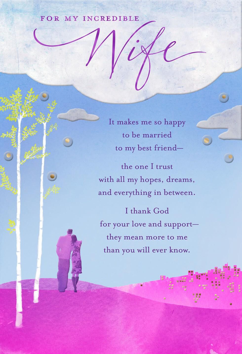Wife I Love You Religious Birthday Card Greeting Cards Hallmark
