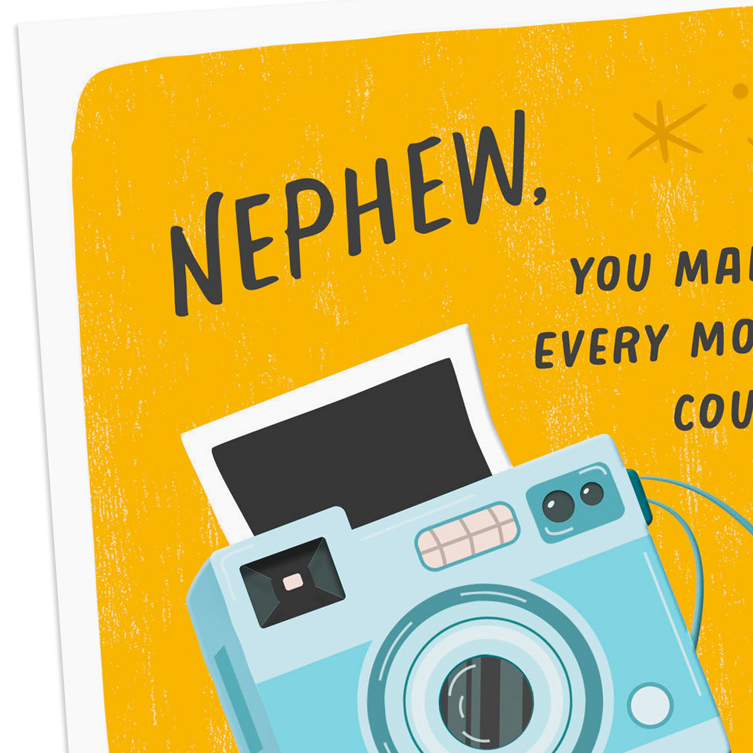 Retro Camera Father's Day Card for Nephew Card Front Detail image number 4