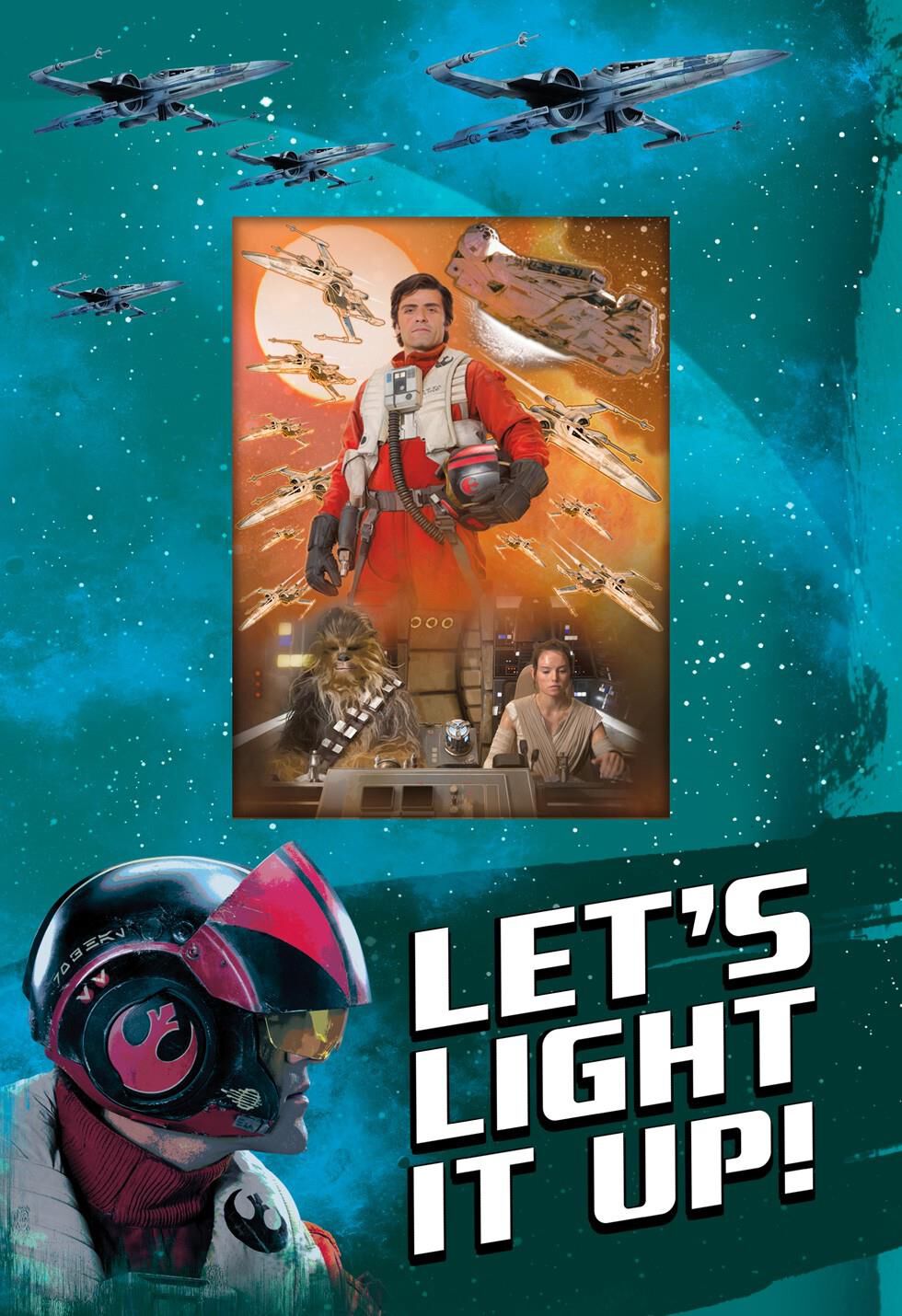 Light It Up! Star Wars™ Poe Dameron™ Birthday Card