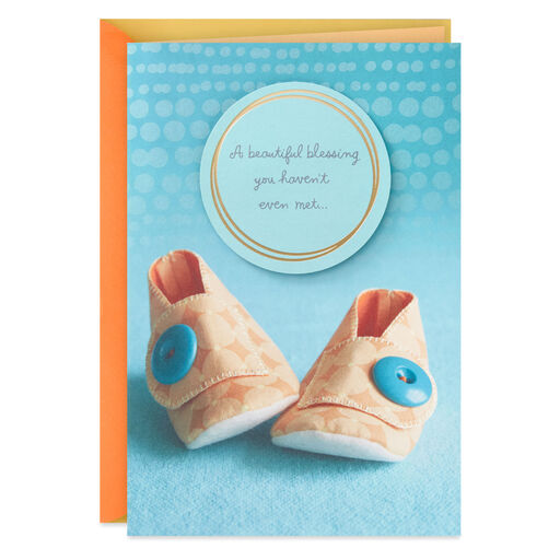 Booties for Expectant Grandparents New Baby Card, 