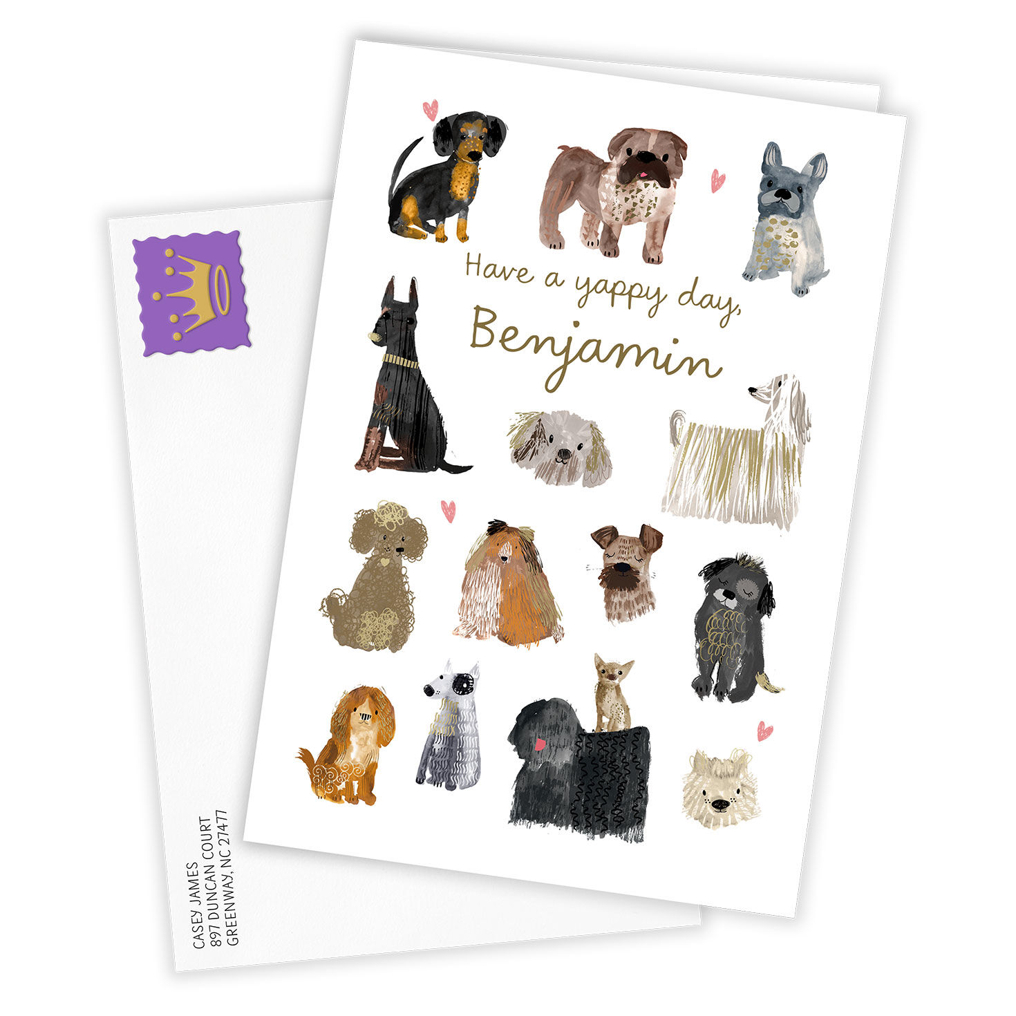 Have a Yappy Day Custom Card, , large image number 2