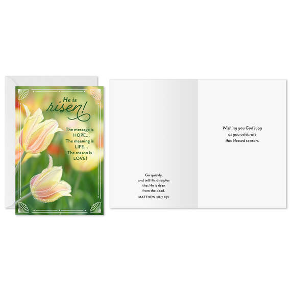 Field of Tulips Religious Easter Cards, Pack of 10, , large image number 2
