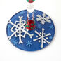 Snowmen Scene Holiday Wine Glass base image number 3