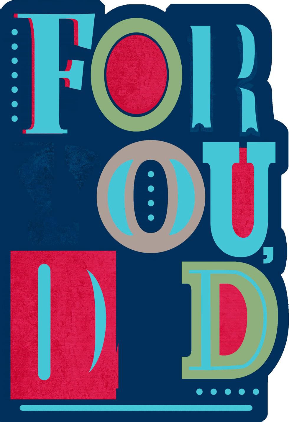 Foil and Bold Letters Father's Day Card