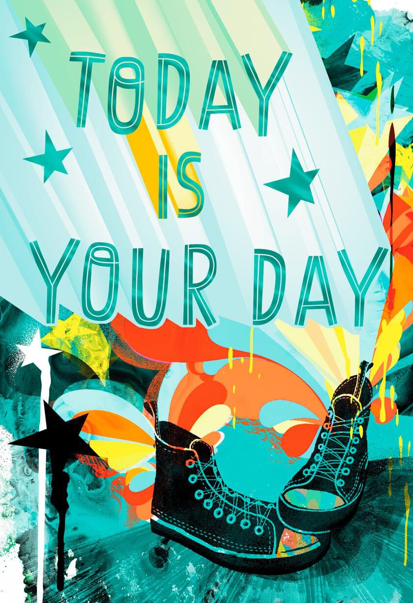 High-top Sneakers Birthday Card