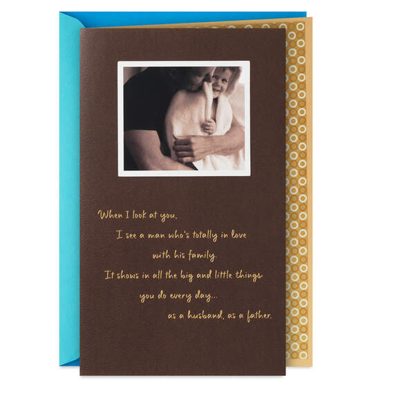So Happy to Be Sharing Life With You Father's Day Card for Husband, , large image number 1