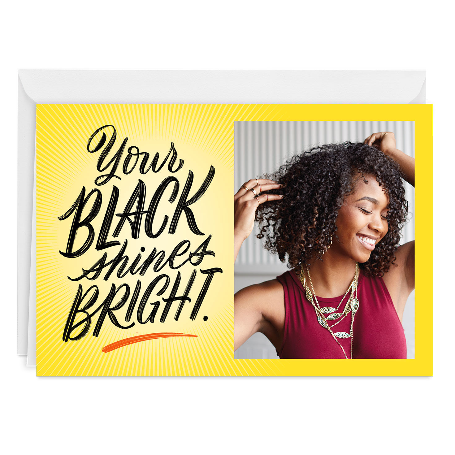 Your Black Shines Bright Custom Card