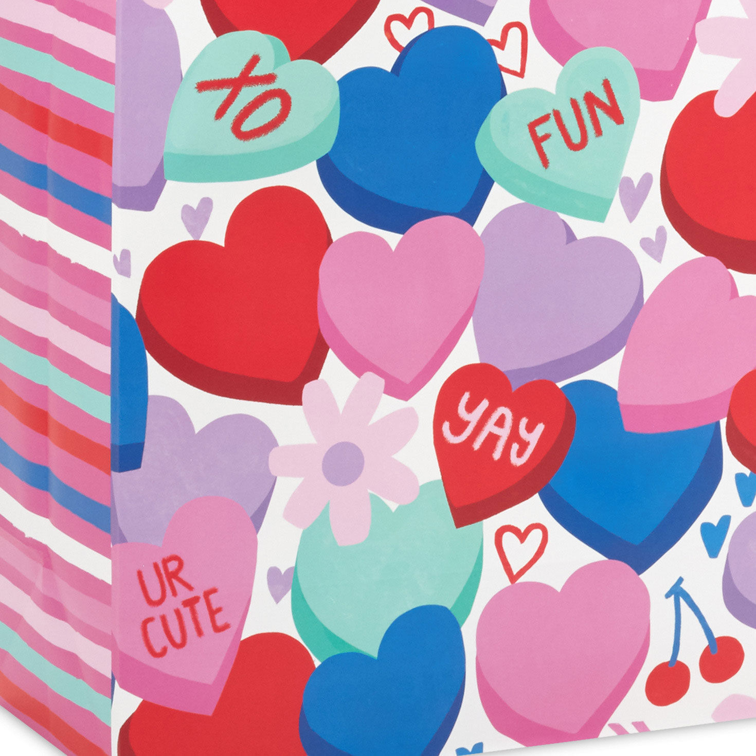 15.5" Candy Hearts Extra-Large Valentine's Day Gift Bag With Tissue Paper, , large image number 5