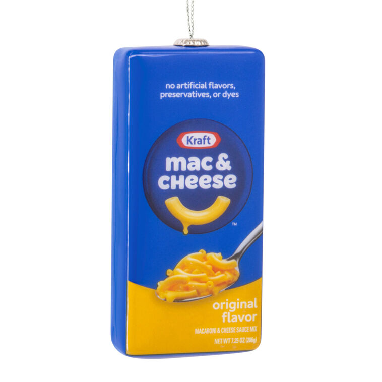 Kraft Mac & Cheese Box Shatterproof Hallmark Ornament