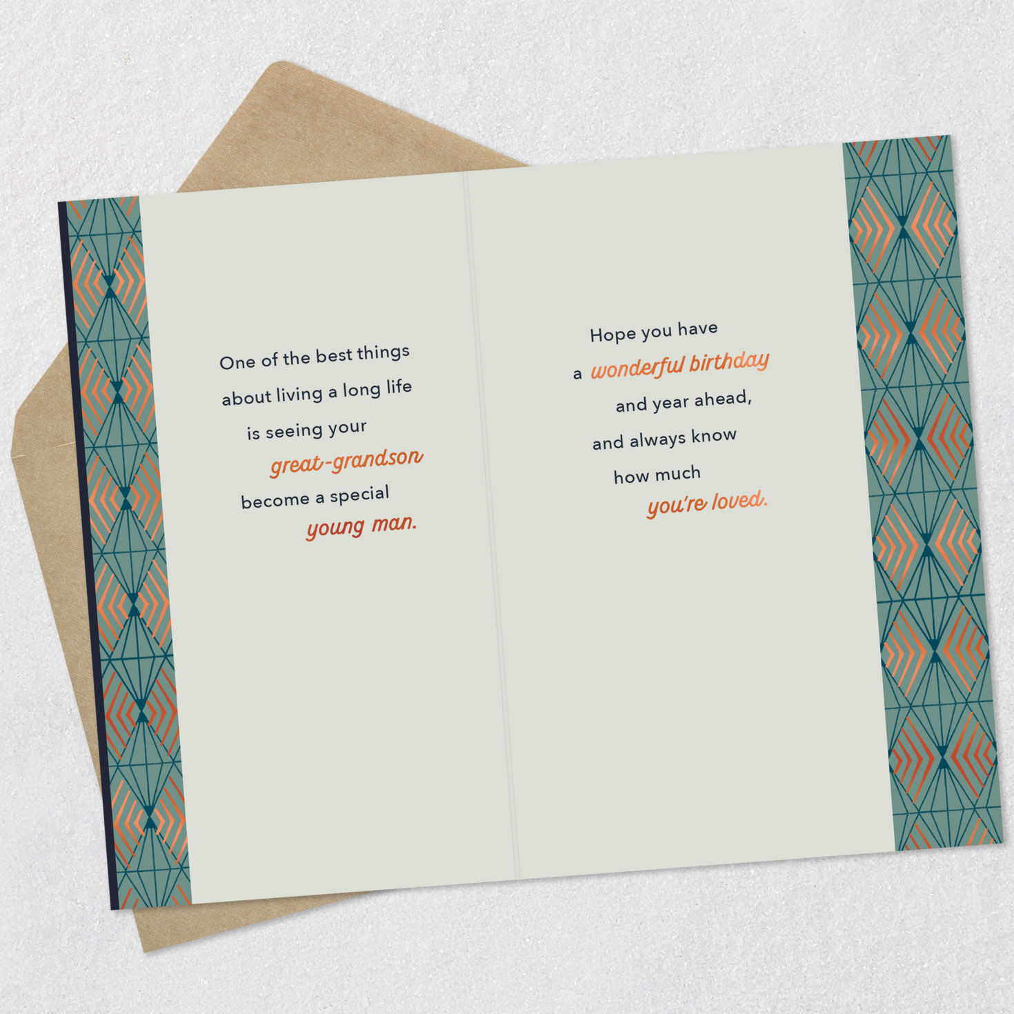 Always Know How Much You're Loved Birthday Card for Great-Grandson for only USD 2.99 | Hallmark