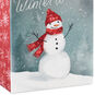 Snowman in Red Scarf and Hat Medium Gift Bag Base/Side Detail image number 5