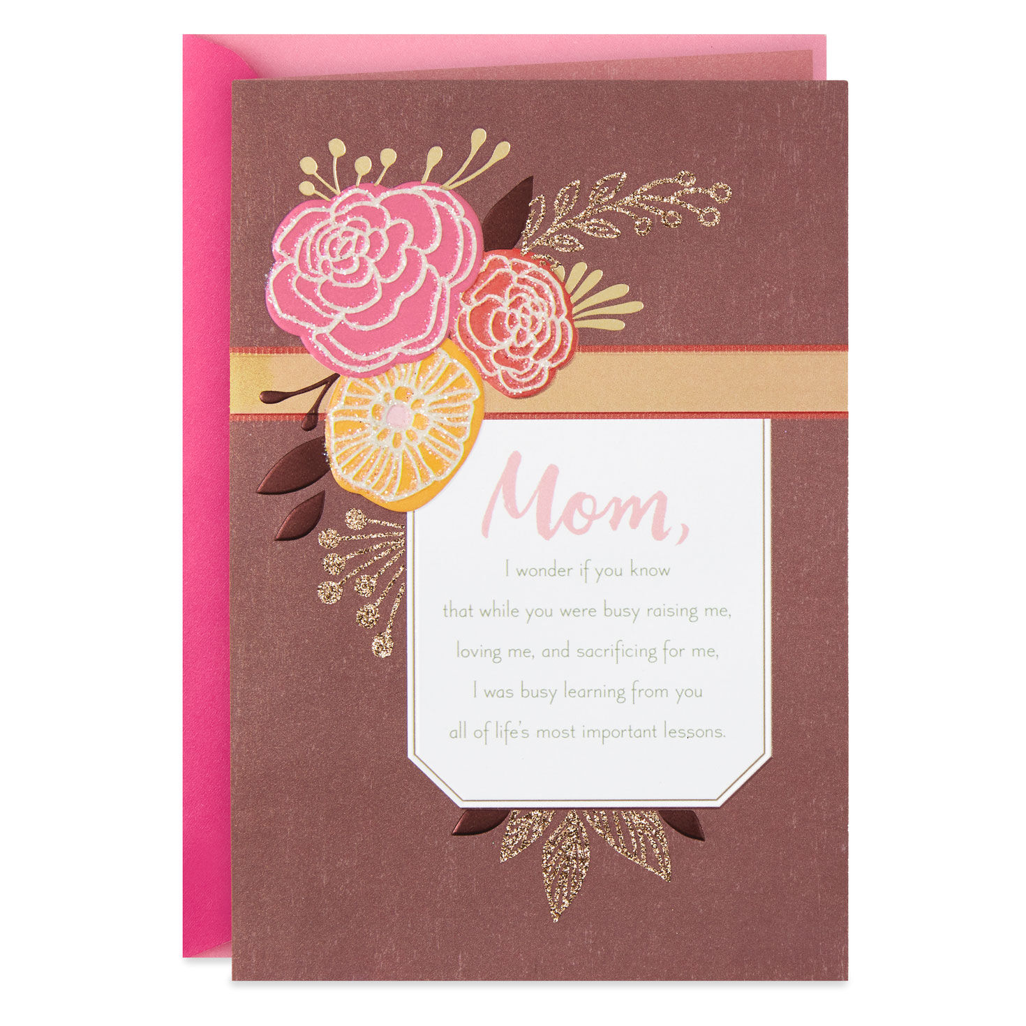 Life S Most Important Lessons Birthday Card For Mom Greeting