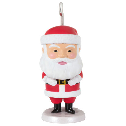 Mini Wiggly Santa Ornament, 1.29", 
