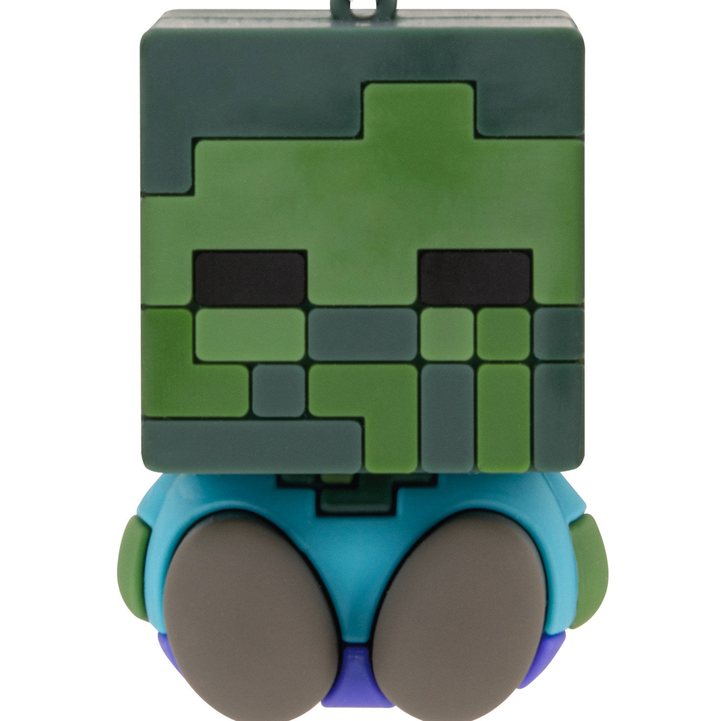 Minecraft Zombie and Chicken Christmas Ornaments closeup view image number 5