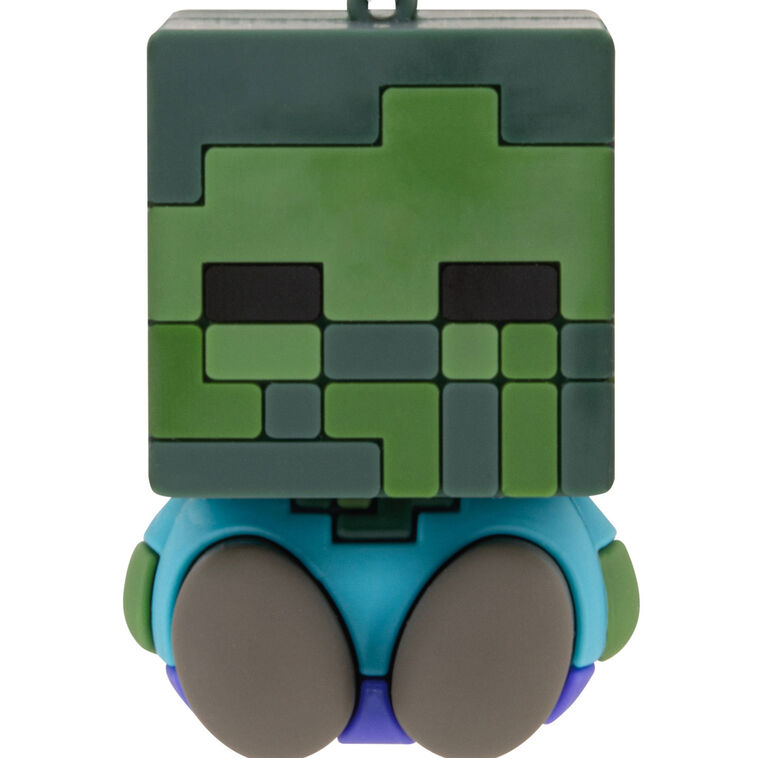 Minecraft Zombie and Chicken Christmas Ornaments closeup view image number 5