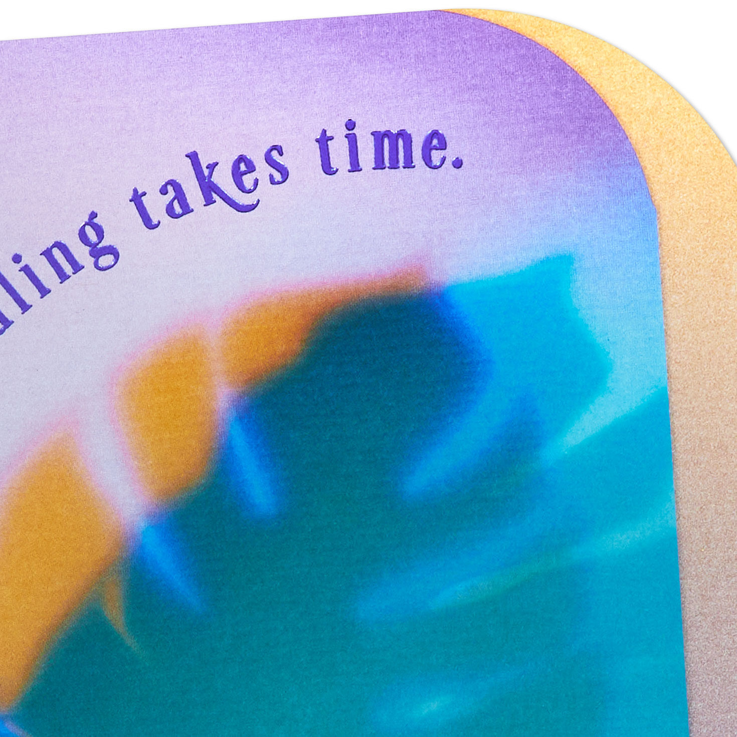 Colorful Monstera Leaf Get Well Card Card Front Detail image number 4