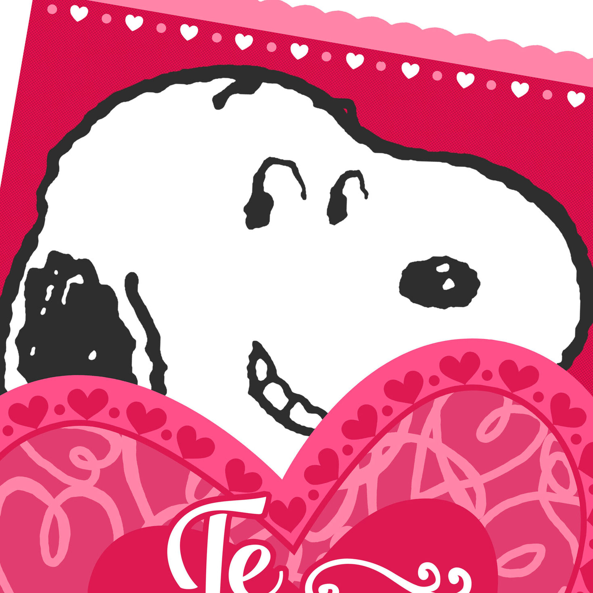 Peanuts® Snoopy Jumbo SpanishLanguage Valentine's Day Card, 19.25