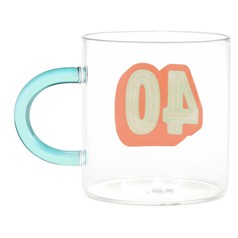 Glass 40th Birthday Mug, 17.5 oz., , large image number 2