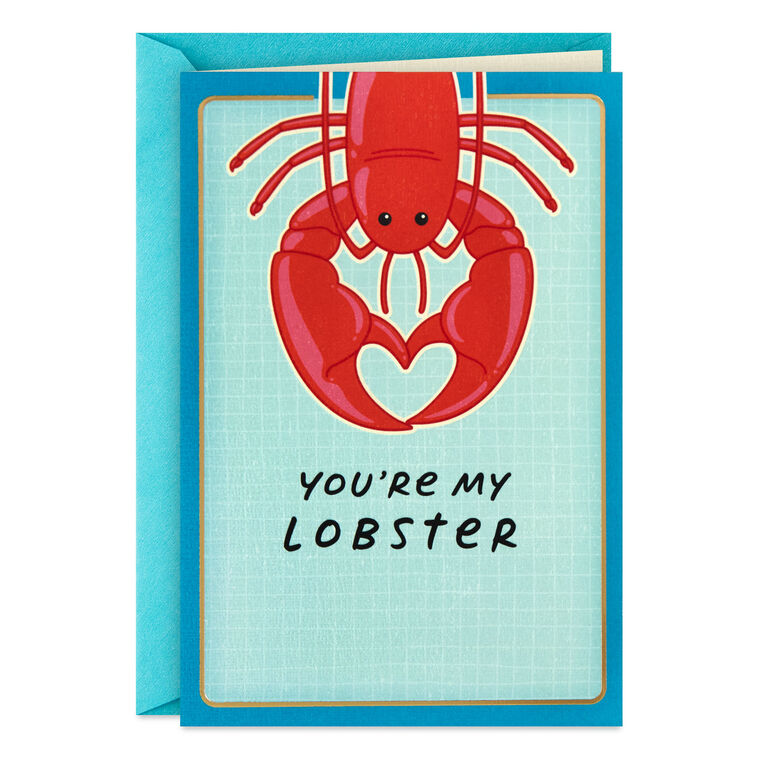 Friends You're My Lobster Anniversary Card