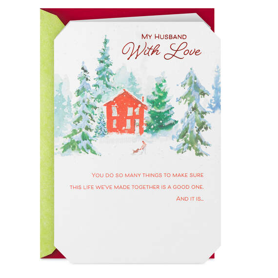 A Life Full of Love Christmas Card for Husband