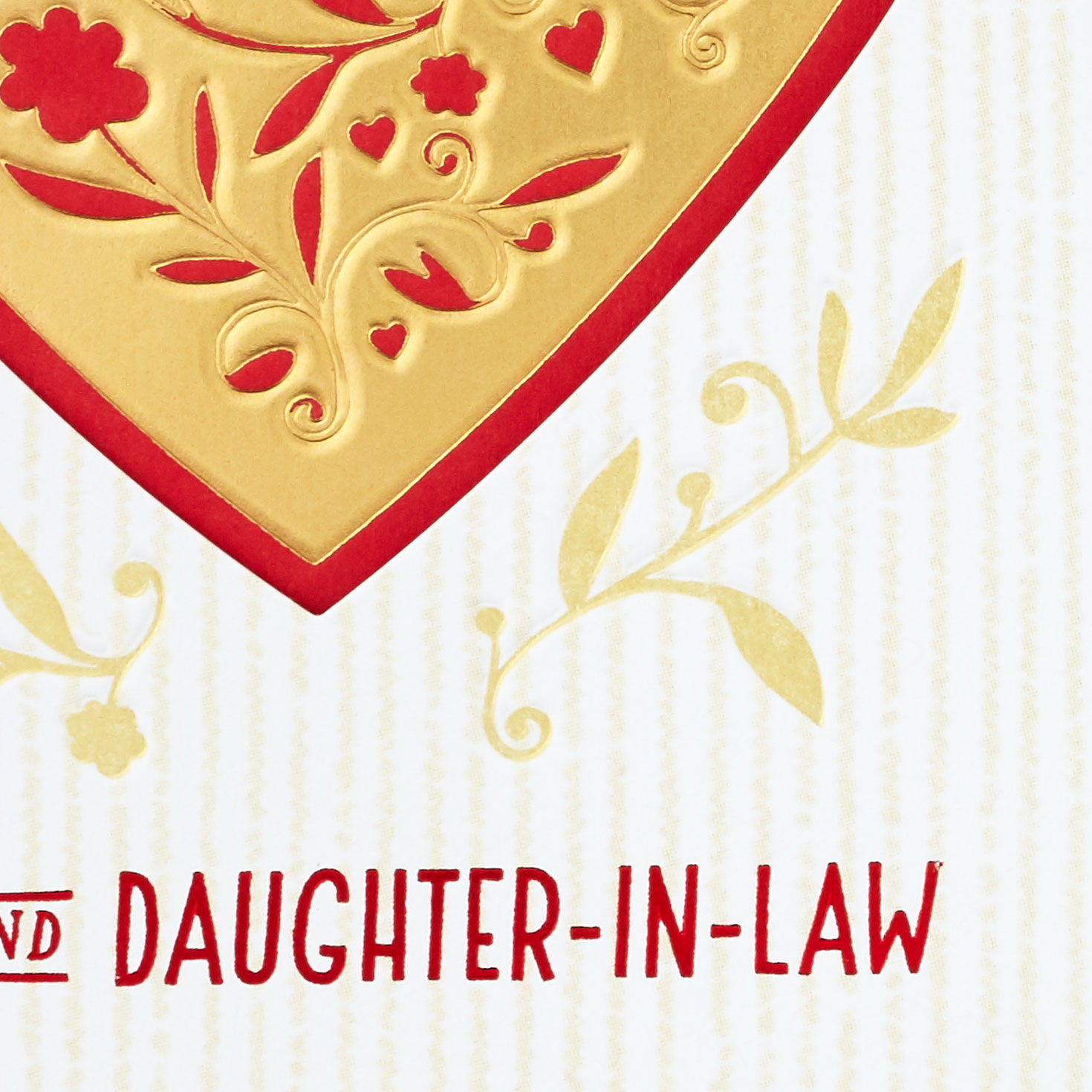 Birds in Floral Heart Valentine for Son and Daughter-in-Law Card Front Detail image number 4