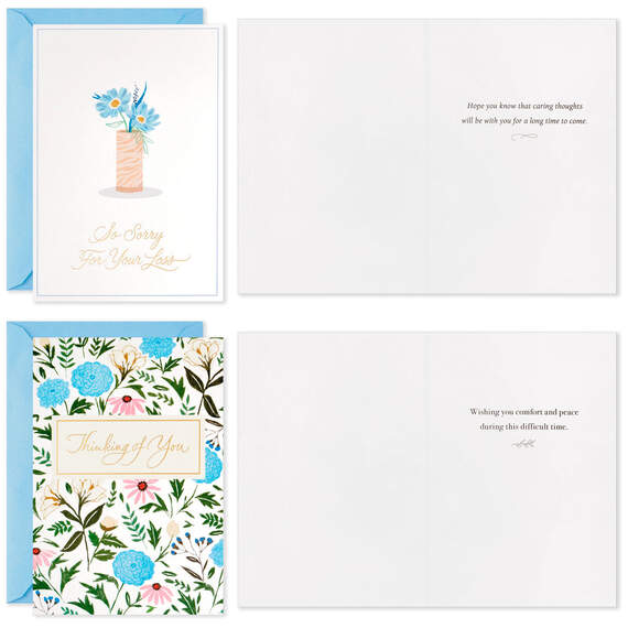 Peaceful Flowers Boxed Sympathy Cards Assortment, Pack of 16, , large image number 3