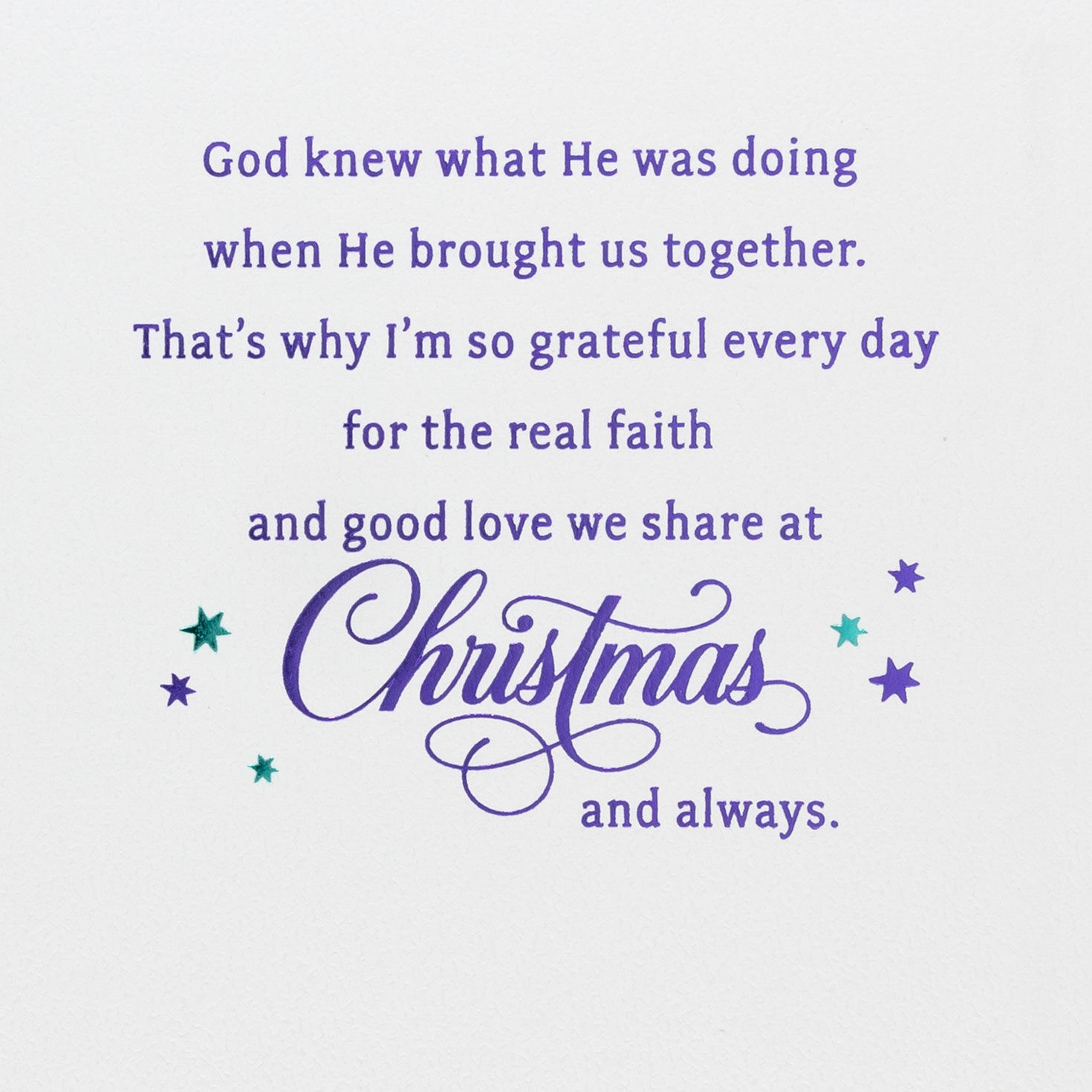 Couple With Tree in City Christmas Card Sentiment image number 3