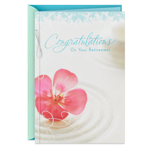 Wishing You Beauty, Laughter and Contentment Retirement Card, 