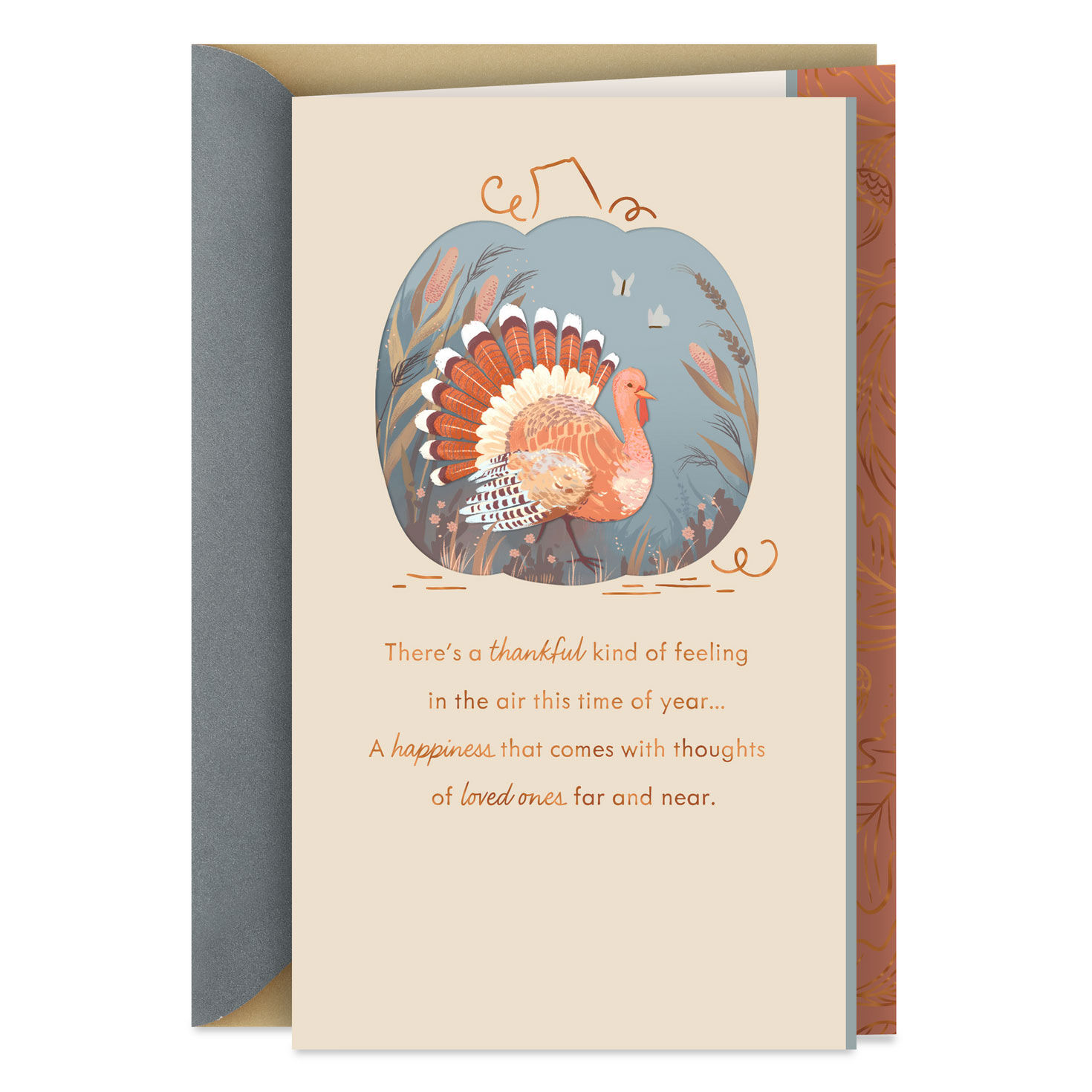 A Thankful Kind of Feeling Thanksgiving Card