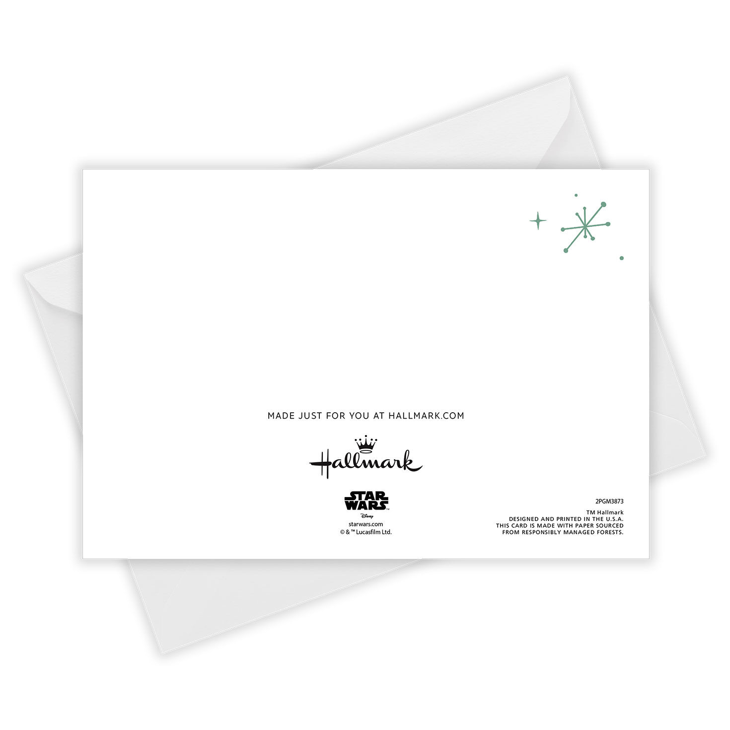 Yoda Best Dad Personalized Father's Day Card Card Back with Envelope image number 4