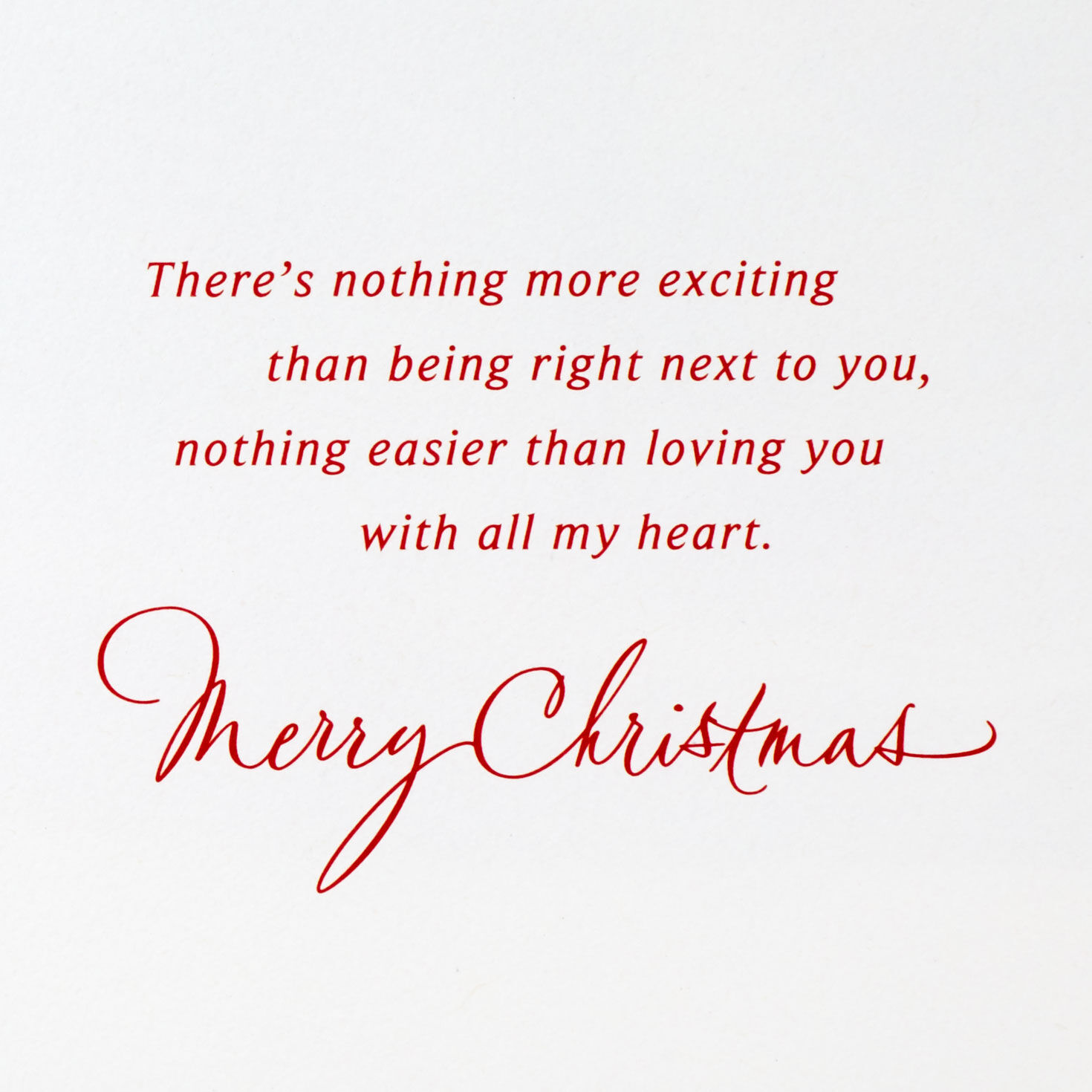 Love You With All My Heart Romantic Christmas Card for only USD 6.59 | Hallmark