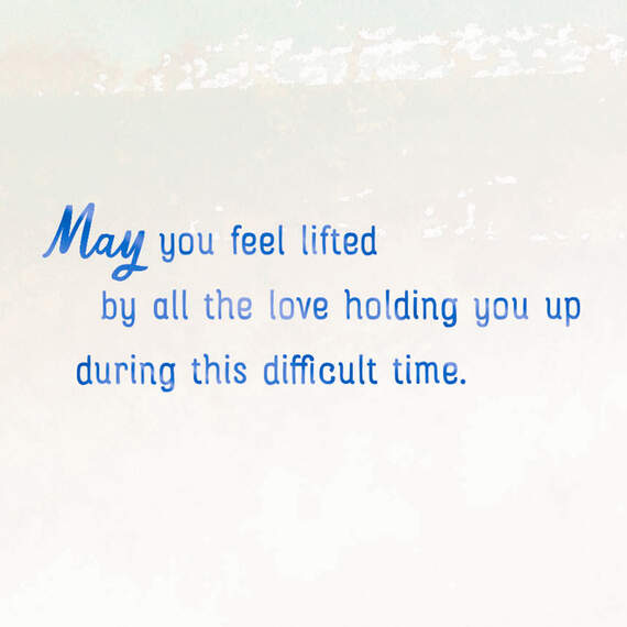 May You Feel Lifted By the Love Around You Sympathy Card, , large image number 2
