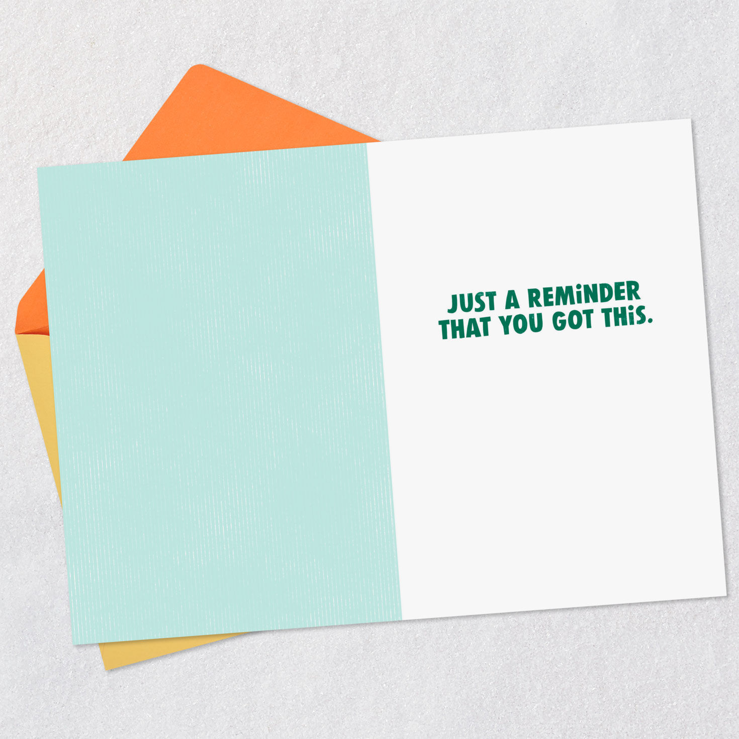 Pickle Jar Care and Concern Card Open card with envelope image number 3