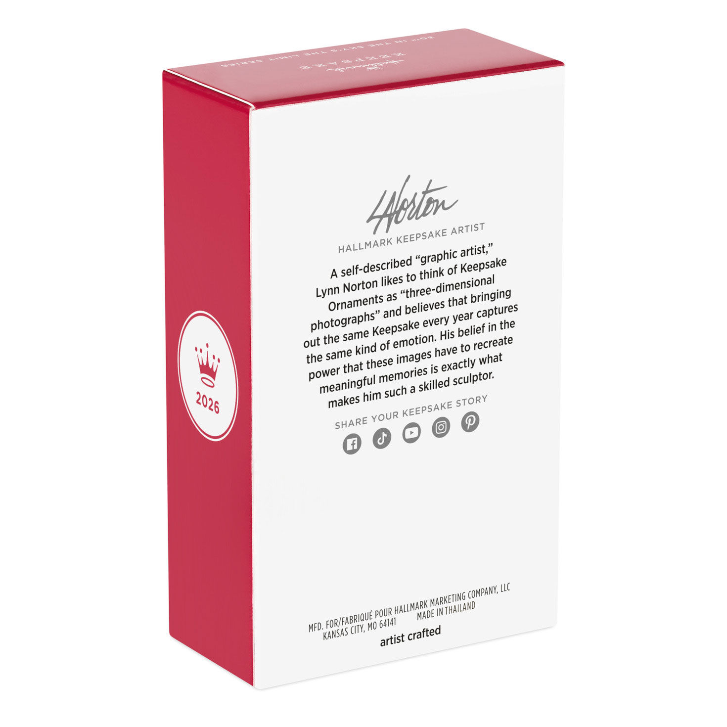 Copper Airplane Keepsake Ornament Package Back image number 8