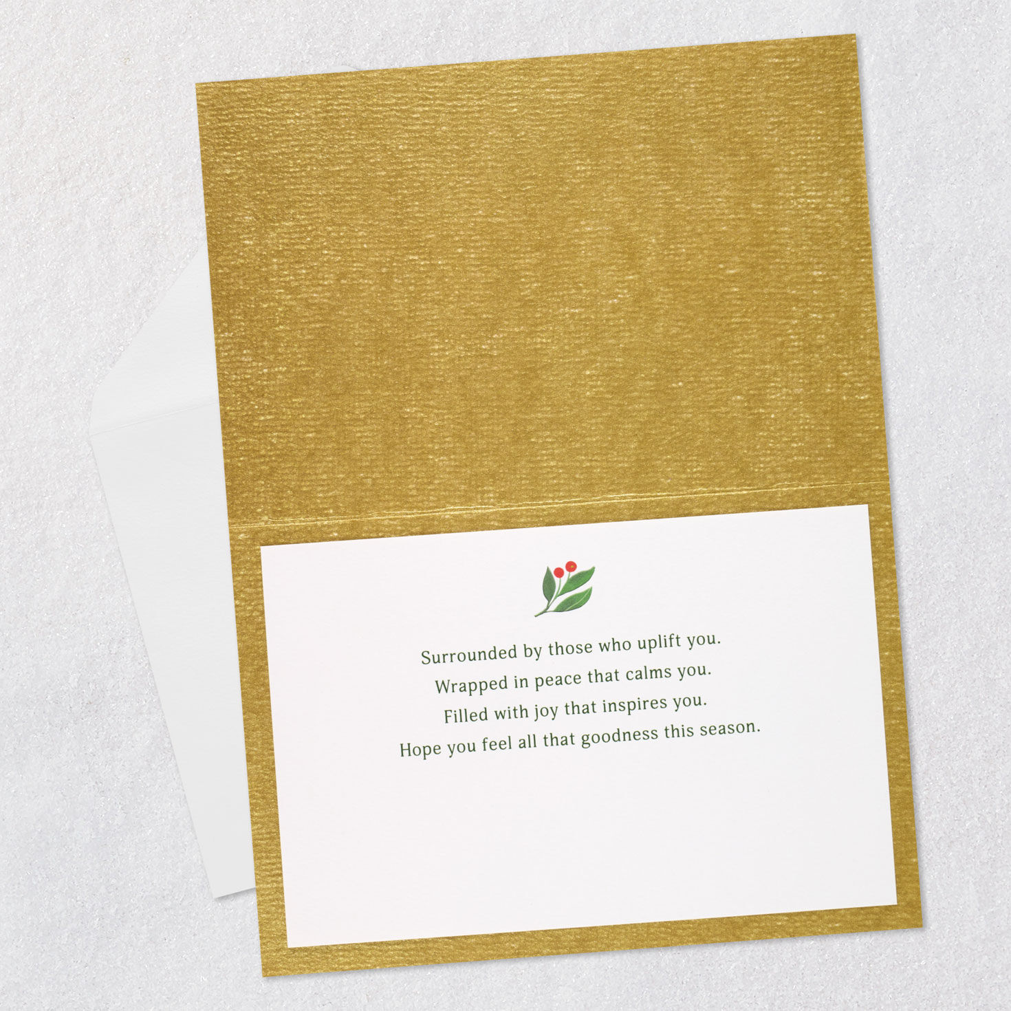 Oranges, Star Anise and Holly Christmas Card Open card with envelope image number 3