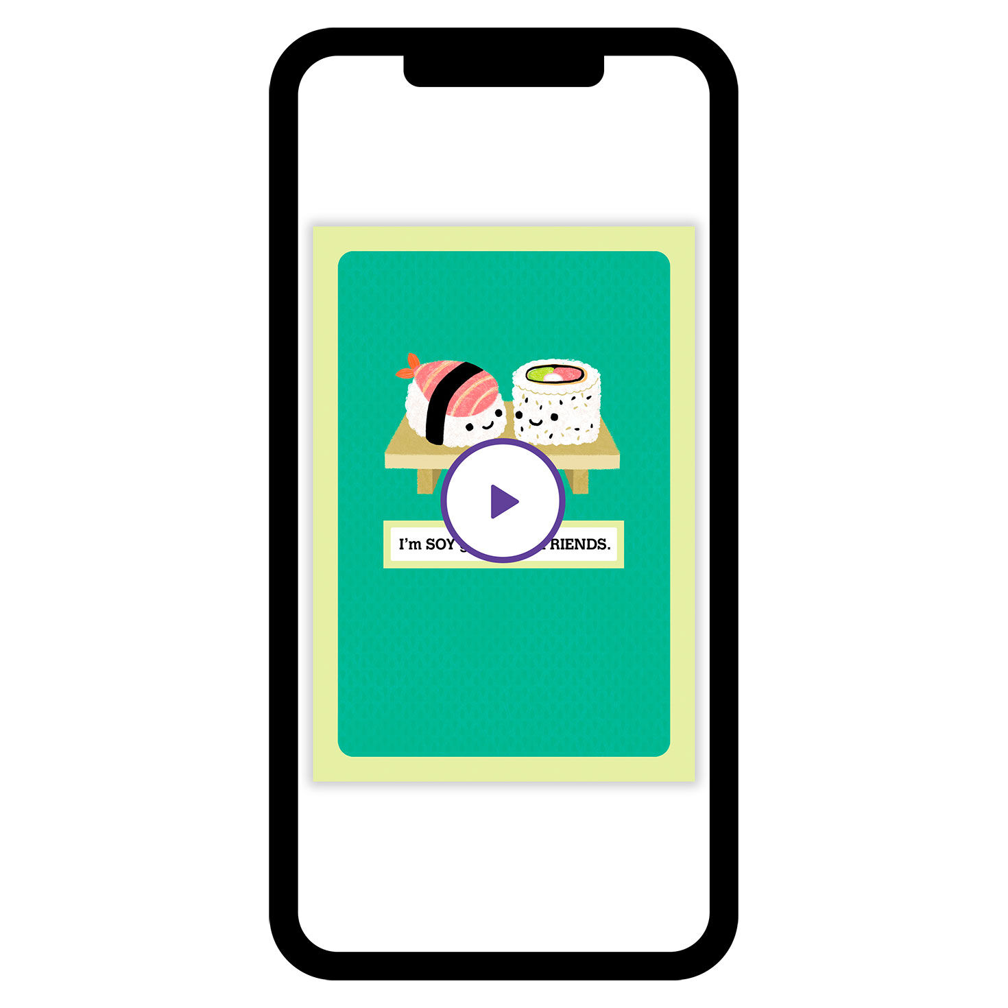 Sushi Funny Friendship eCard