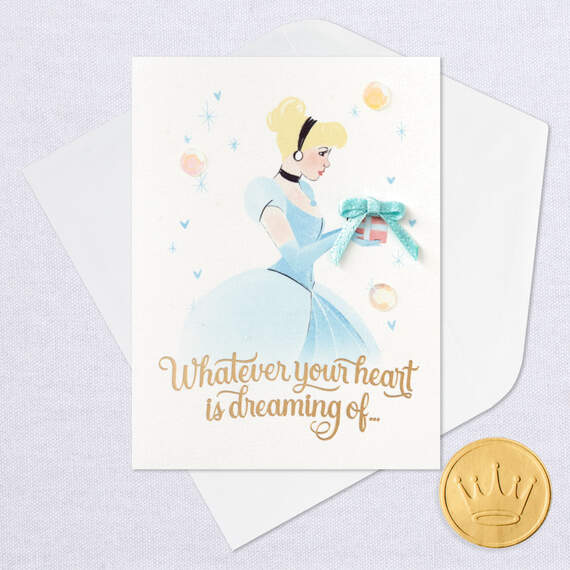 3.25" Mini Disney Princess Cinderella Whatever Your Heart Dreams Card, , large image number 5