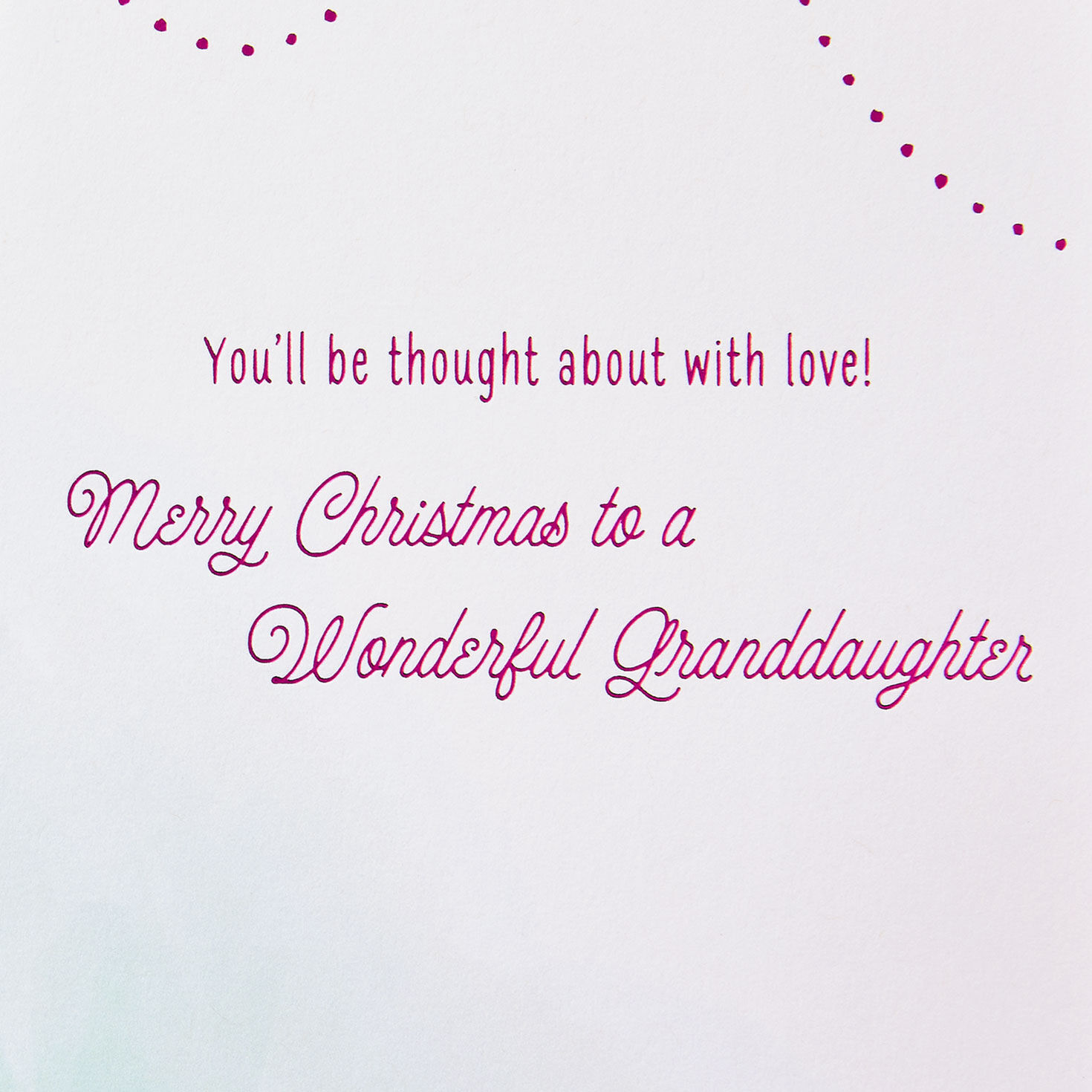 Vivid Holiday Tree Christmas Card for Granddaughter Sentiment image number 2