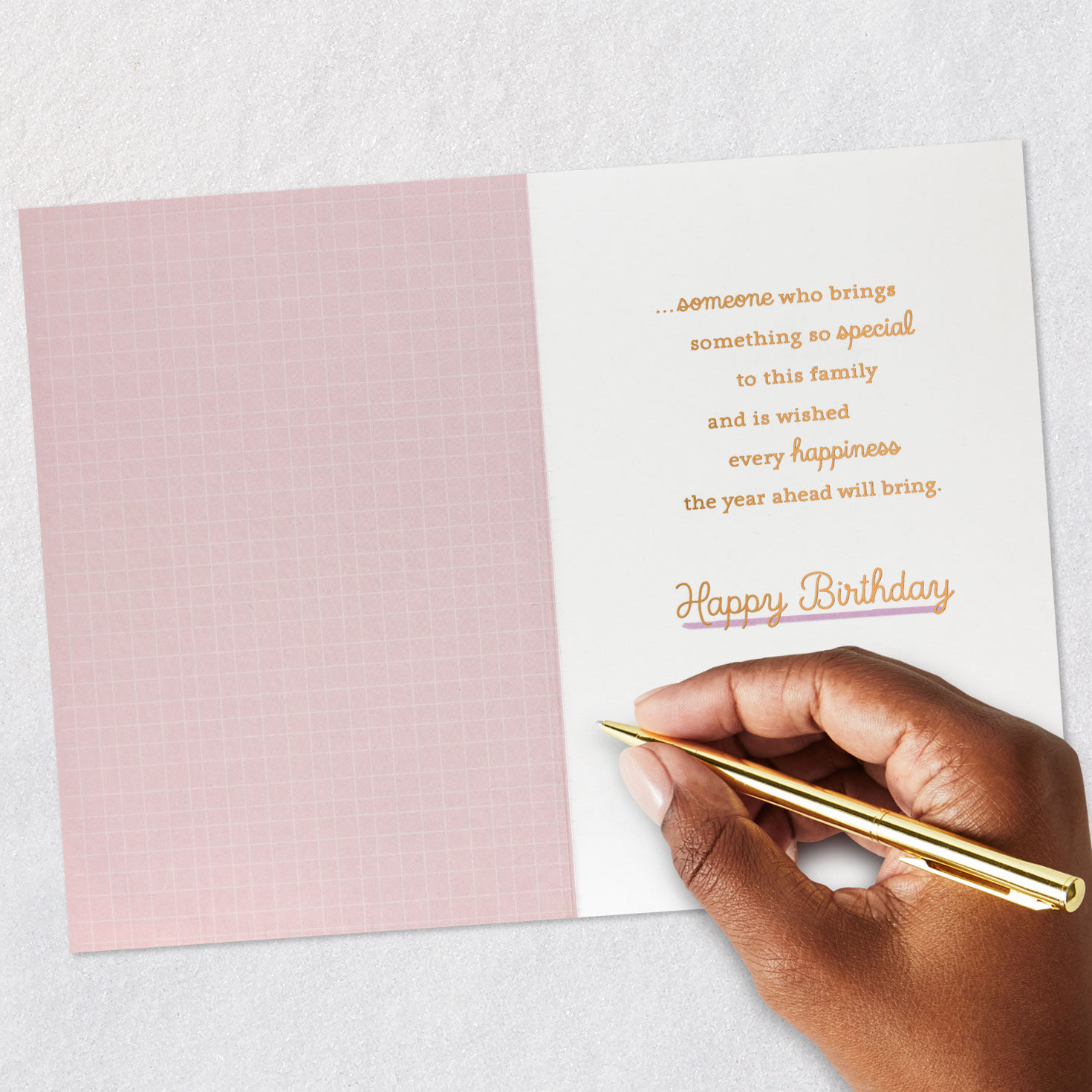 Colorful Flowers Birthday Card for Female Relative Signing card image number 6