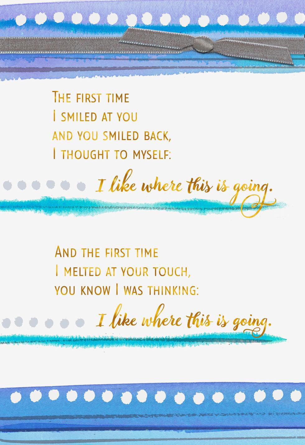 I Like Where This Is Going Anniversary Card for Romantic Interest