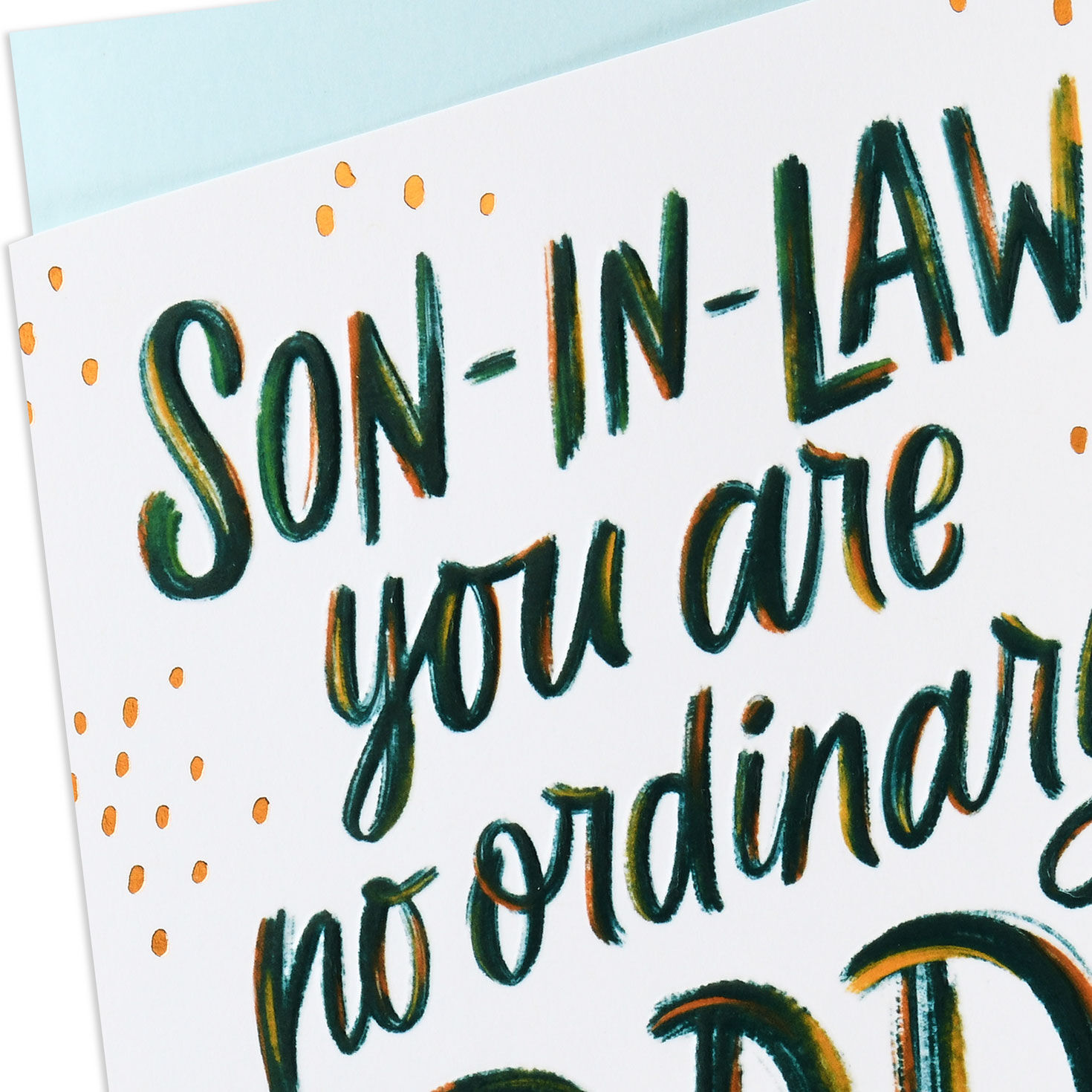 Glossy Lettering Son-in-Law Father's Day Card Card Front Detail image number 5
