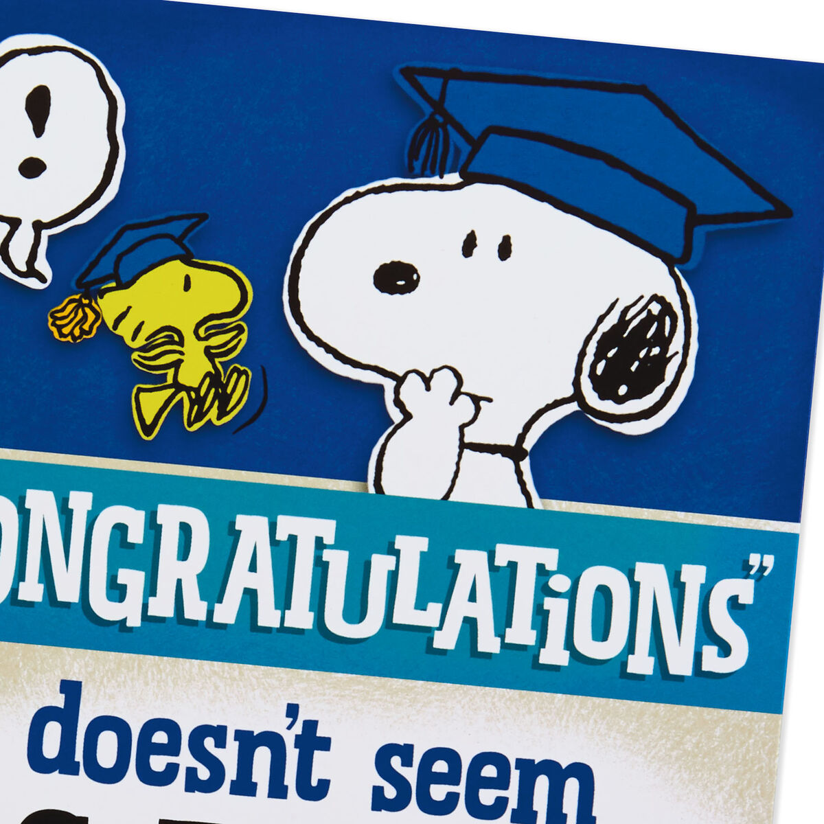 Peanuts® Big Congratulations Funny PopUp Graduation Card Greeting