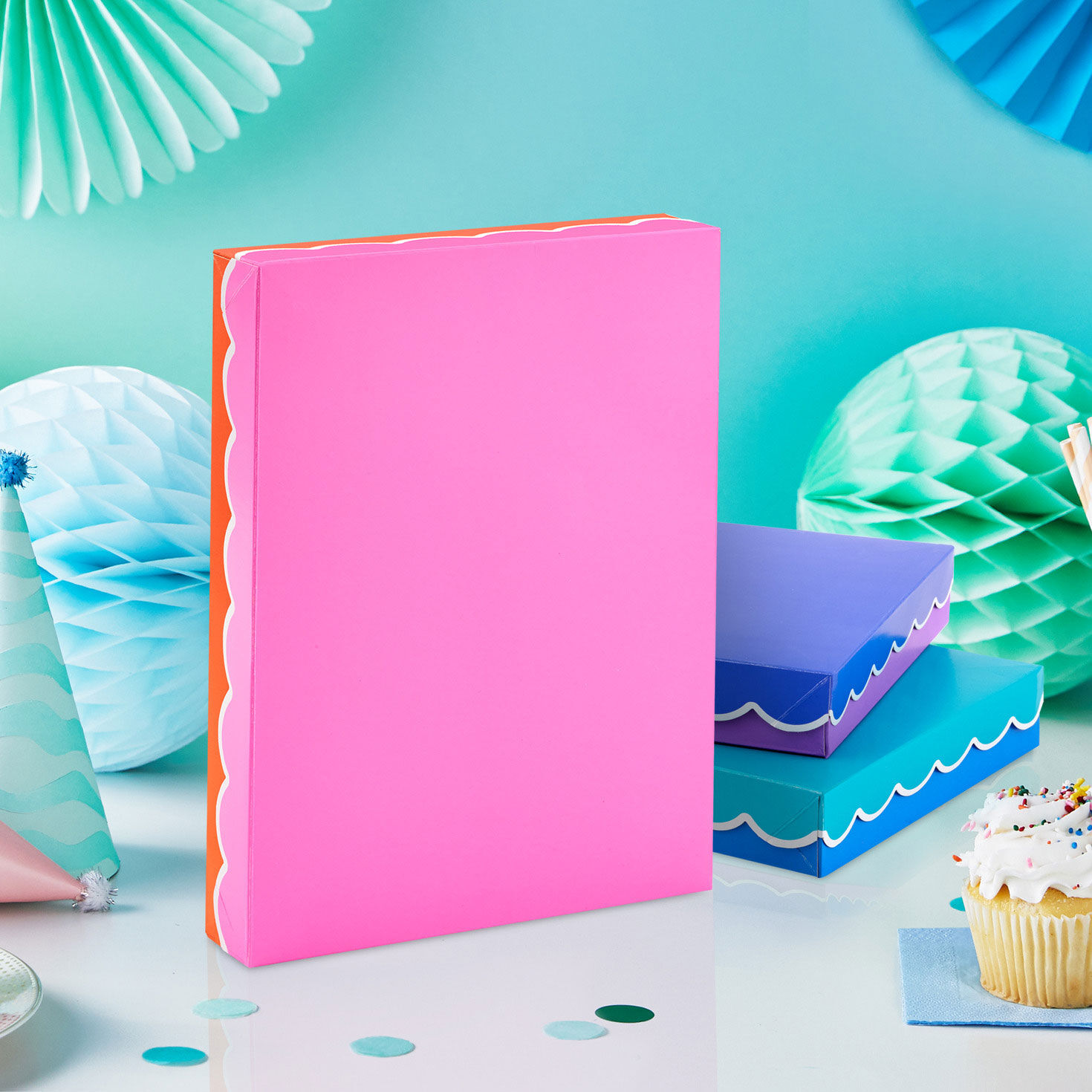 Scalloped Solids Small Gift Box Bundle in use image number 2