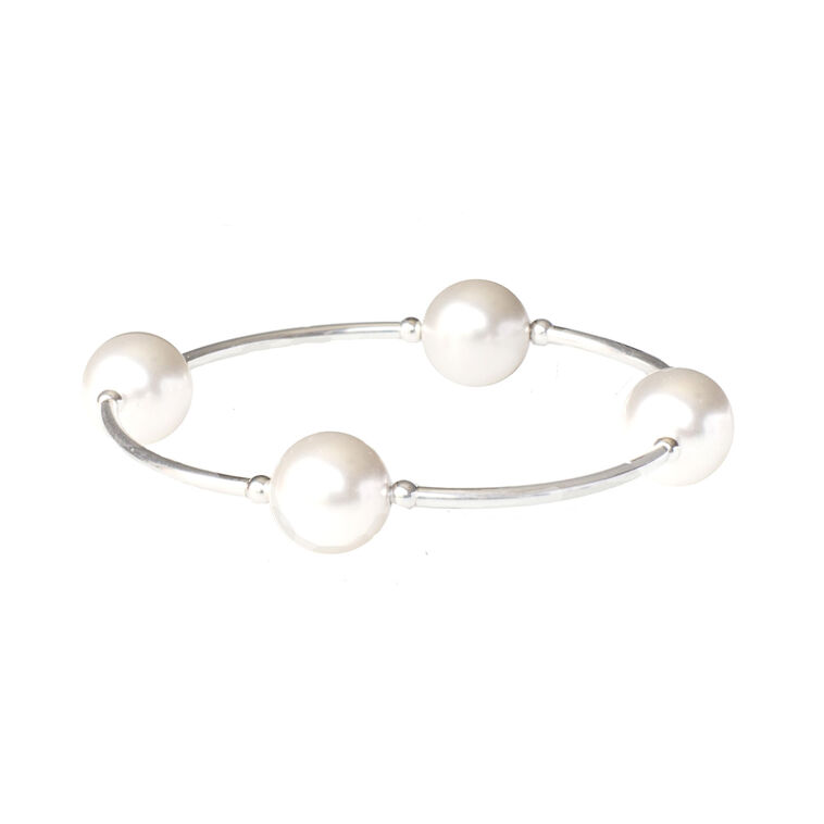 Made As Intended White Pearl Blessing Bracelet