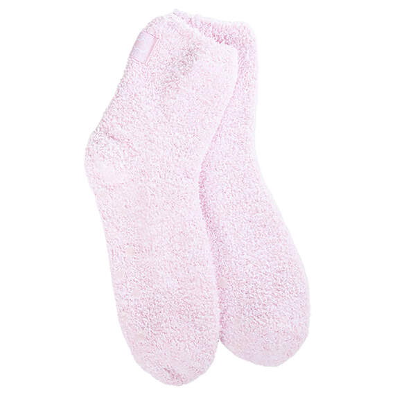 Crescent Sock Company Orchid Pink Cozy Quarter Socks With Grippers