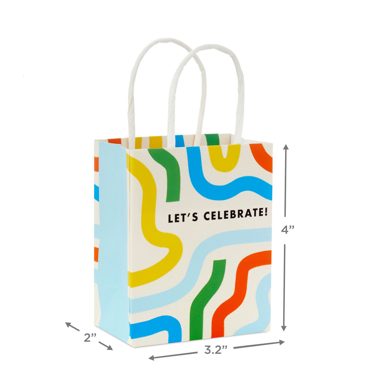 Retro Birthday 3-Pack Gift Card Holder Mini Bags measurement image number 3