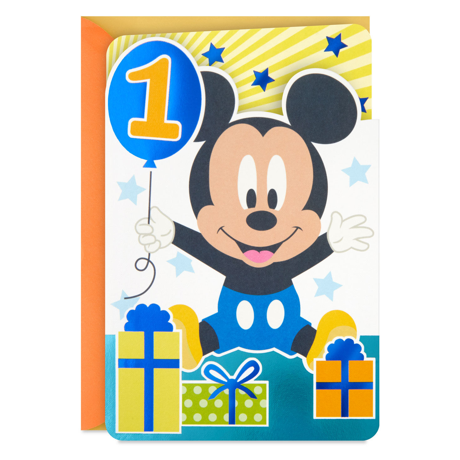Disney Mickey Mouse Be Happy and Celebrate First Birthday Card for only USD 5.99 | Hallmark
