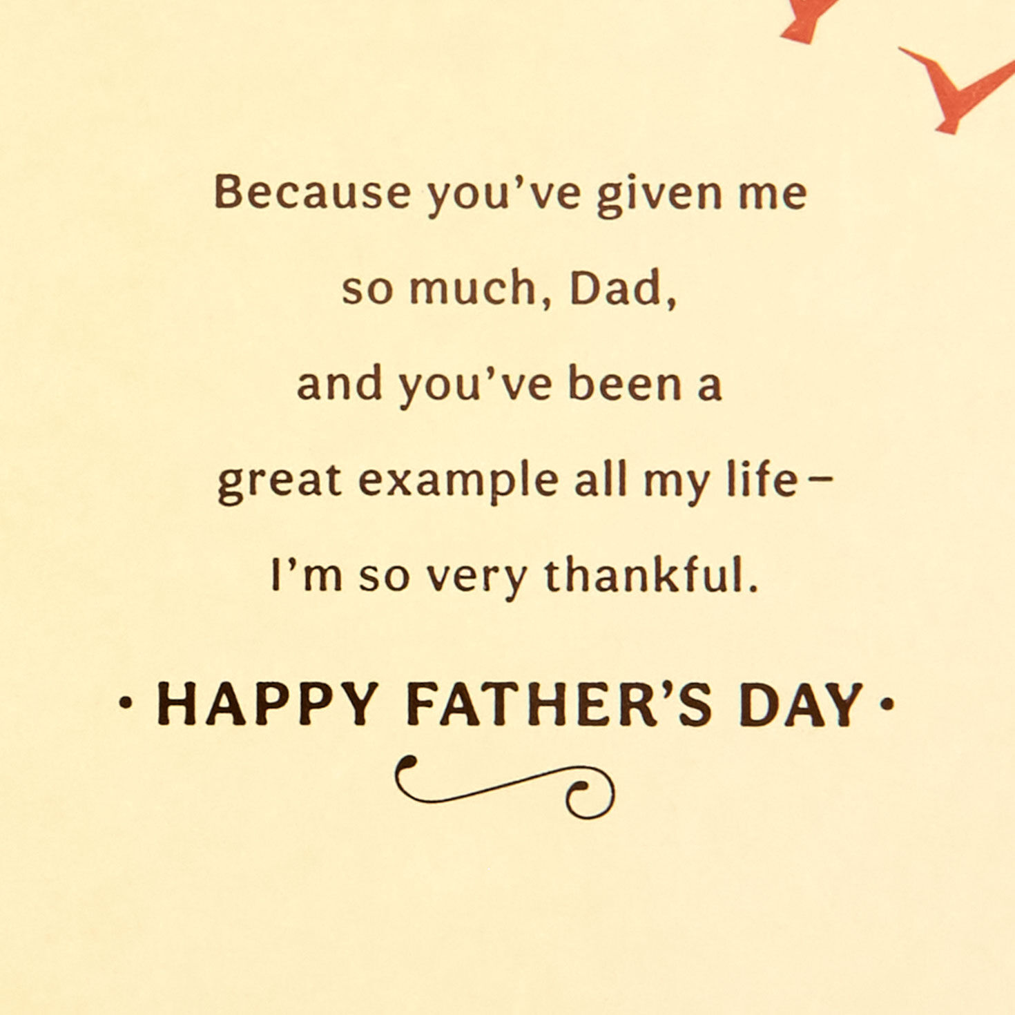 Birds and Radiant Sunset Dad Father's Day Card Sentiment image number 3